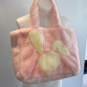 New Ultra Plush Strawberries & Cream Bunny Handbag